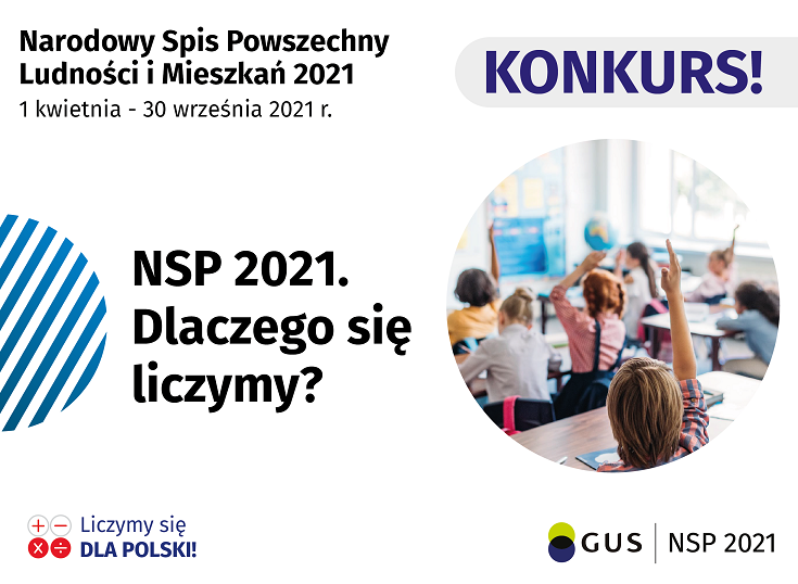 Konkurs dla uczniów związany z odbywającym się właśnie Narodowym Spisem Powszechnym Ludności i Mieszkań, organizowanym przez Urząd Statystyczny w Gdańsku.