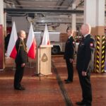Uroczystość przekazania obowiązków komendanta powiatowego Państwowej Straży Pożarnej w Lęborku
