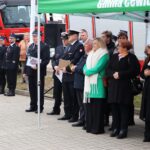 Uroczyste przekazanie nowego średniego wozu ratowniczo-gaśniczego dla Ochotniczej Straży Pożarnej w Łebuni